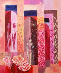 Композиция с тюльпанами. 2010. Холст, масло. 60х90